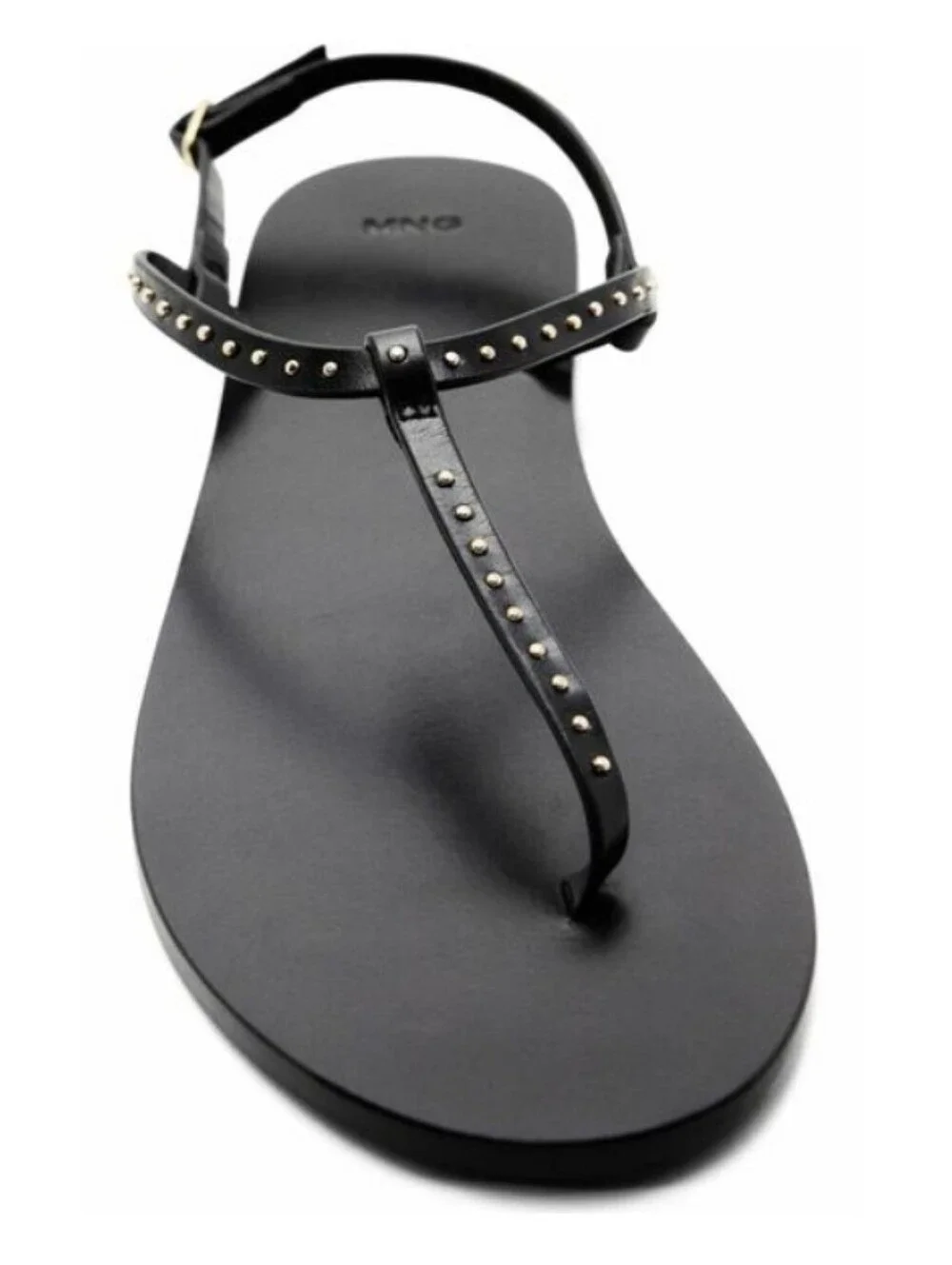 🆕️🩴Mango Studded Leather Sandals, Black - Sz 37 (6.5-7 US)